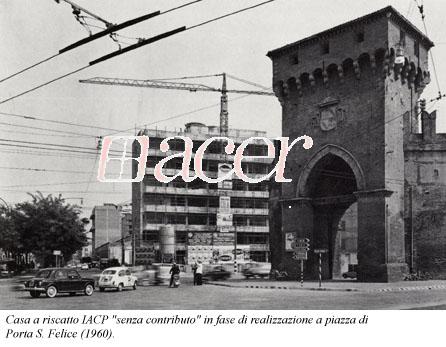 Bologna_P.zza di Porta S. Felice 1960 - Case a riscatto IACP 