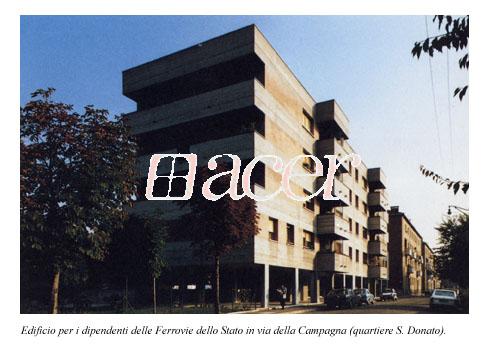 Bologna_Via Campagna Edificio per i dipendenti delle Ferrovie dello Stato (quartiere San Donato)